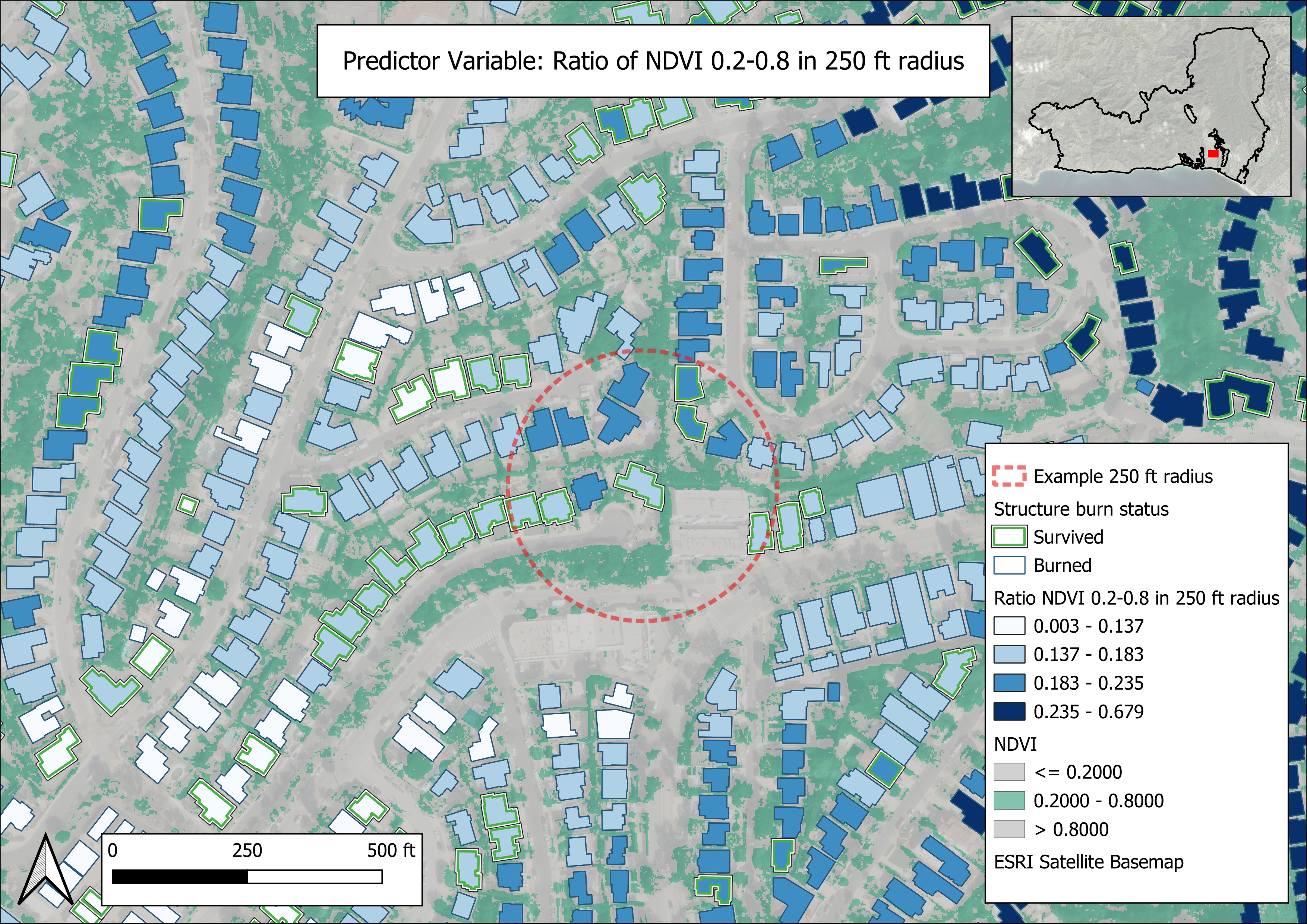 ndvi 0.2-0.8 within 250ft